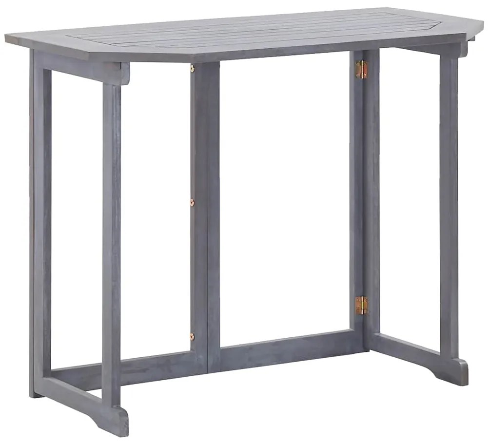 vidaXL Τραπέζι Μπαλκονιού Πτυσσόμενο 90x50x74 εκ. Μασίφ Ξύλο Ακακίας