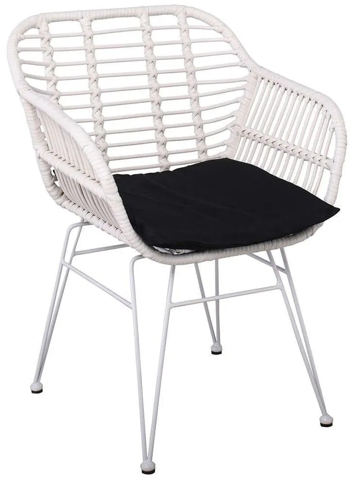 Πολυθρόνα Salsa-W Ε282,Κ4 55x56x82cm White-Black