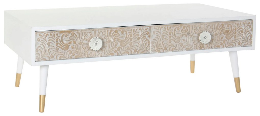 Τηλεόραση DKD Home Decor Λευκό Έλατο Ανοιχτό καφέ (120 x 65 x 42 cm)