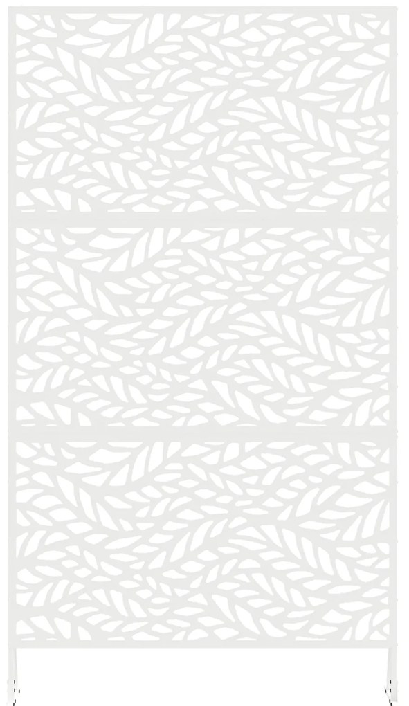 vidaXL Πανί Ιδιωτικότητας, Λευκό, 100x50x180 εκ., Ατσάλι