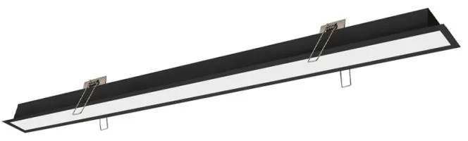 Γραμμικό Φωτιστικό Χωνευτό Viokef Sasa 3917-03086-3-B-P-N L860 3000K Μαύρο Ματ
