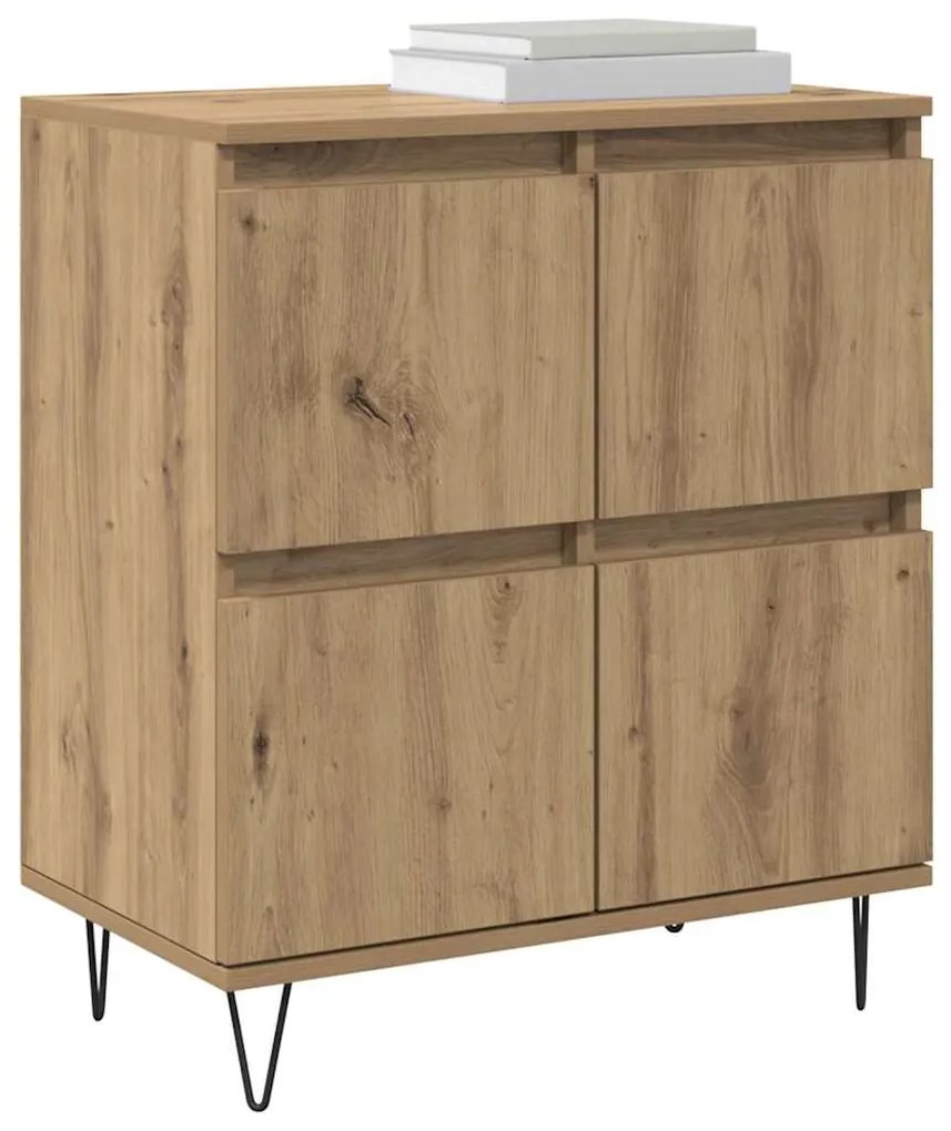 vidaXL Πλαϊνό γραφείο Καφέ 60 x 35 x 70 cm Επεξεργασμένο ξύλο