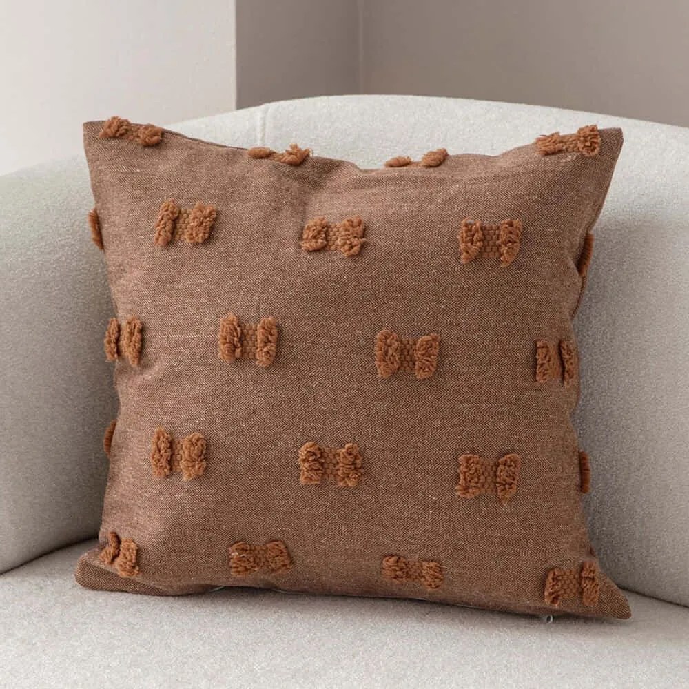 Μαξιλαροθήκη Διακοσμητική Tuffet 881PCR1620 Brown Aberto Design 43X43 Πολυέστερ