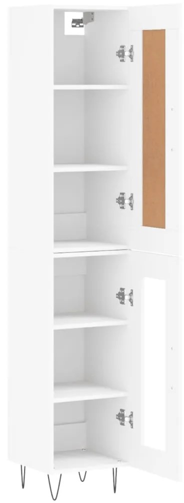 Ντουλάπι Λευκό 34,5 x 34 x 180 εκ. από Επεξεργασμένο Ξύλο 3200417