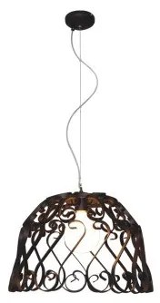 Κρεμαστό Φωτιστικό Οροφής 1xE27 Vintage Φ50cm Lewis Homelighting -77-4003-Λευκό 77-4003