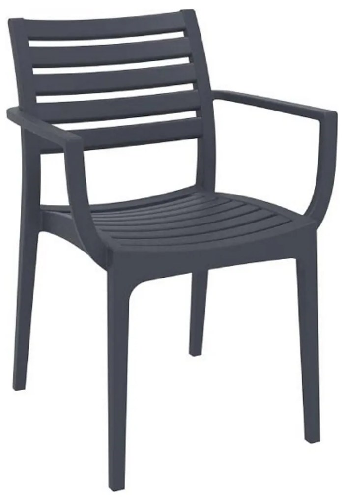 Siesta   Artemis* Armchair Dark Grey  metax-01-00-0167 διάστ.58.0000 x 58.0000 x 82.0000