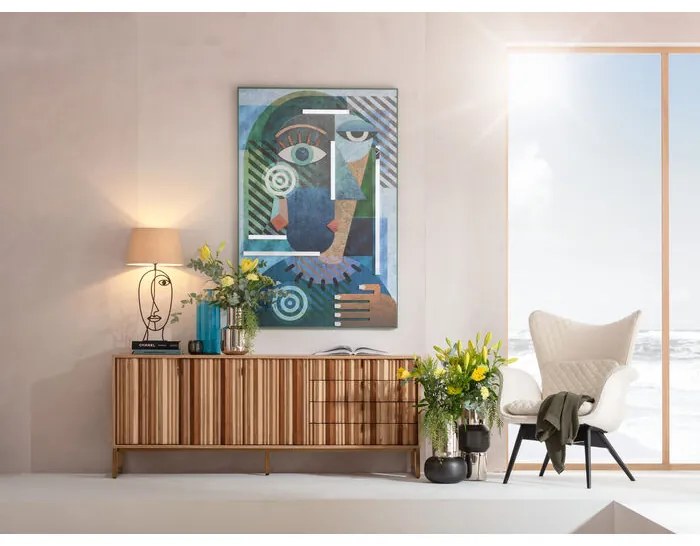 Μπουφές Concertina Nature 186x40x74εκ. - Καφέ