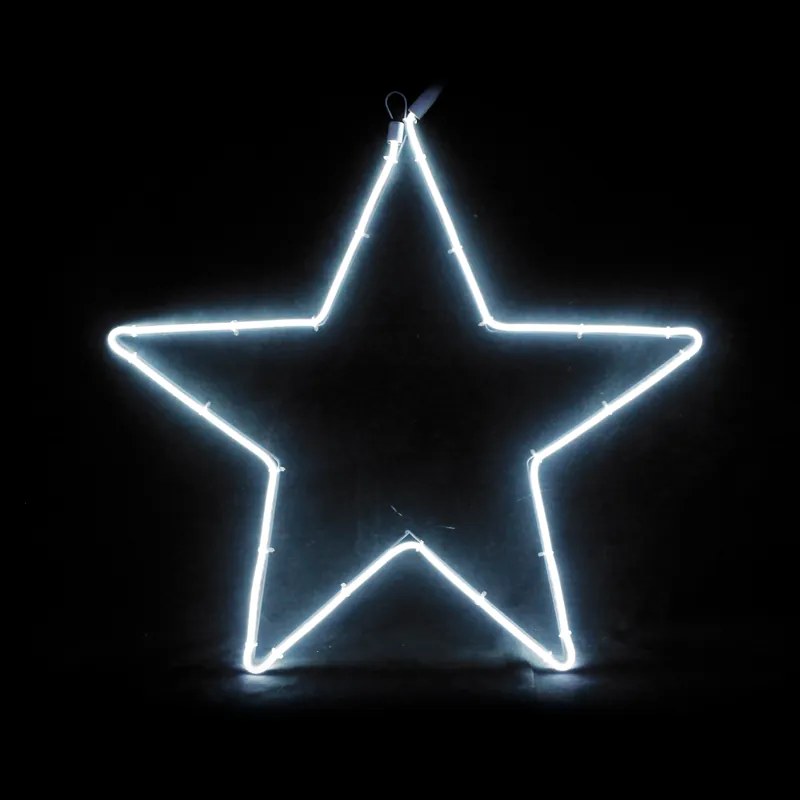 "STAR" 200 NEON LED 2m NEON DOUBLE SMD ΦΩΤ., CW ΣΤΑΘ., IP44, 58X54CM, 1.5m ΚΑΛ. ACA X082002415
