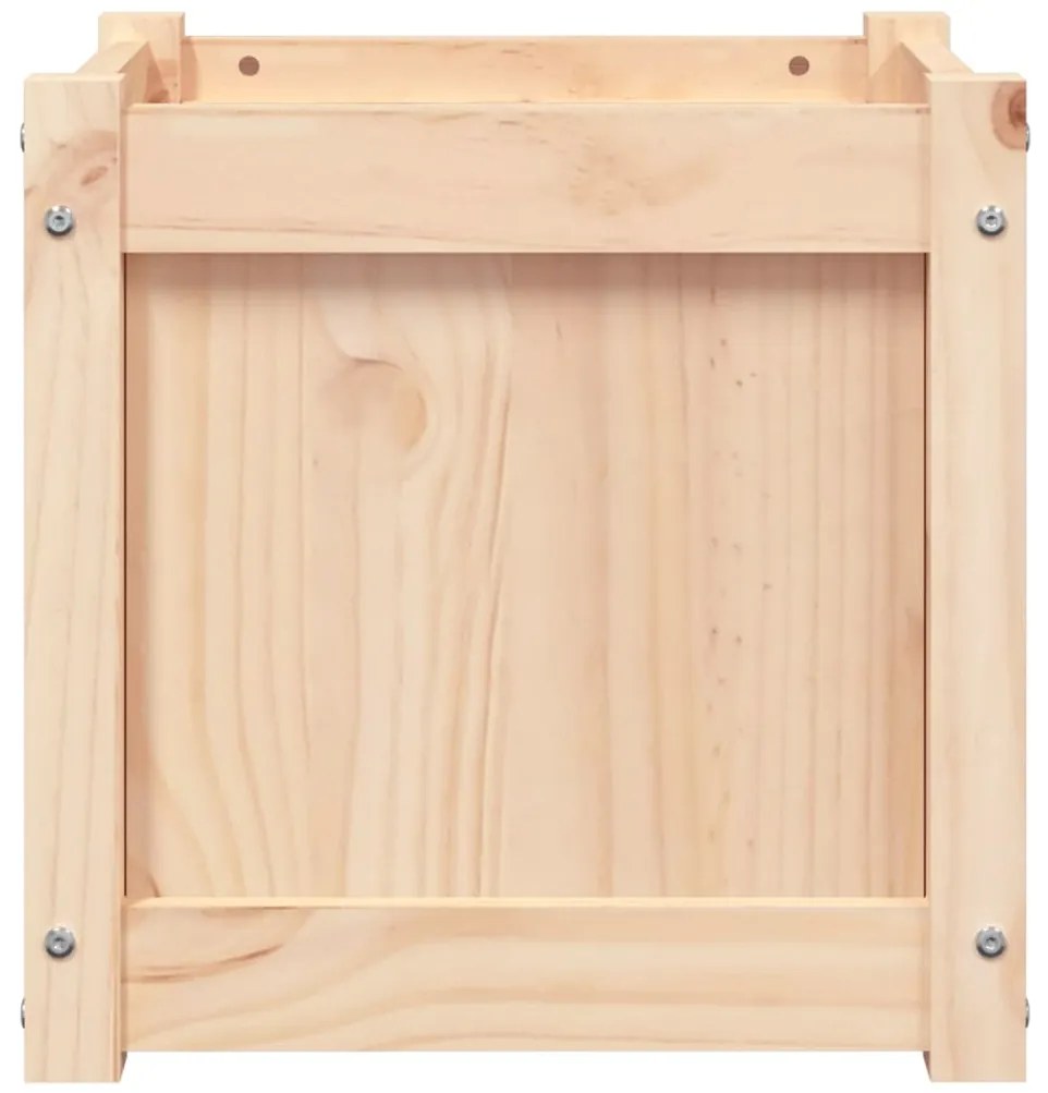 vidaXL Ζαρντινιέρα 40 x 40 x 40 εκ. από Μασίφ Ξύλο Πεύκου