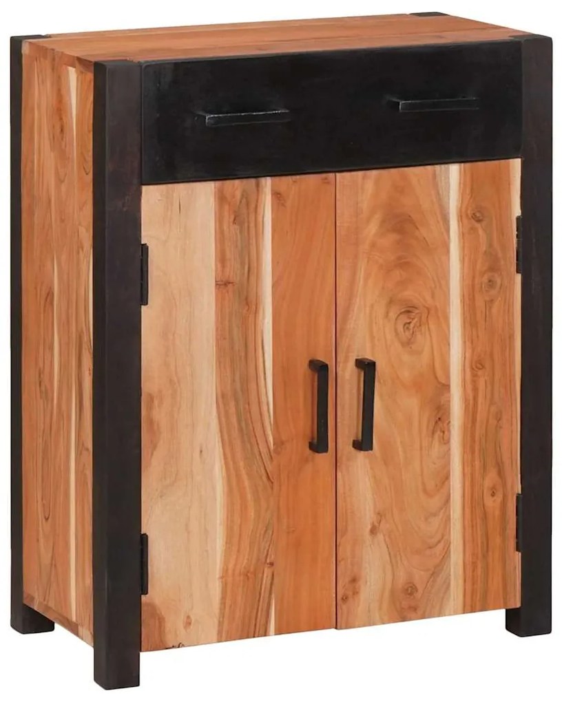 vidaXL Πλαϊνό γραφείο 3 pcs Καφέ 165 x 30 x 75 εκ Μασίφ ξύλο ακακίας