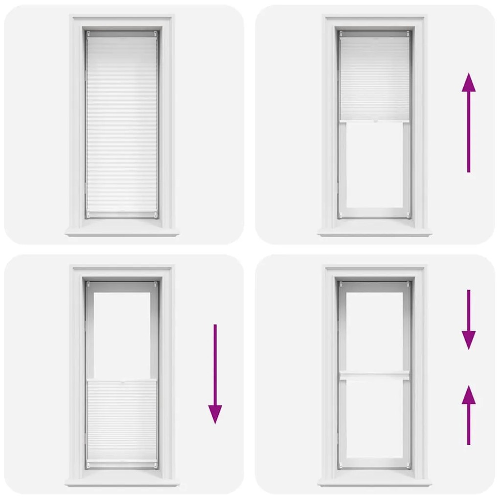 vidaXL Πλισέ ρόλερ σκίασης 50x125cm Λευκό