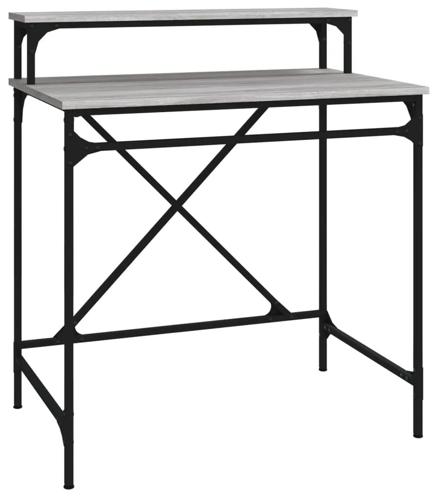 vidaXL Γραφείο Γκρι Sonoma 80x50x90 εκ. από Επεξεργασμένο Ξύλο