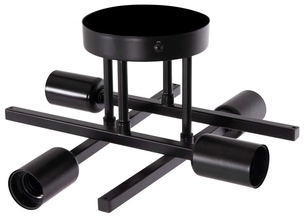 ΦΩΤΙΣΤΙΚΟ ΟΡΟΦΗΣ ΠΟΛΥΦΩΤΟ LIGHTY HM7428.11 ΜΕΤΑΛΛΟ ΣΕ ΜΑΥΡΟ 28x28x15Υεκ.