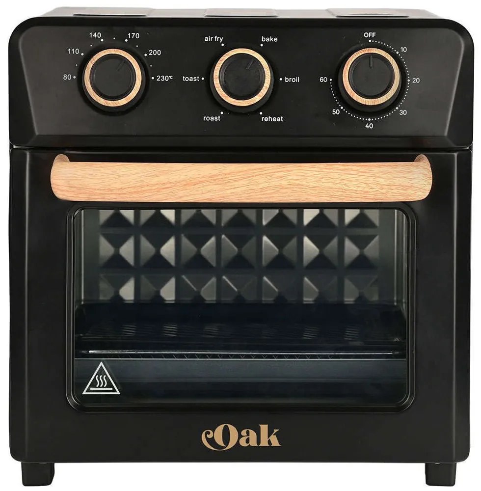 Φριτέζα Αέρος Oak 06-23690 32,1x29,3x29,4cm 12lt 1400W Black-Oak Estia