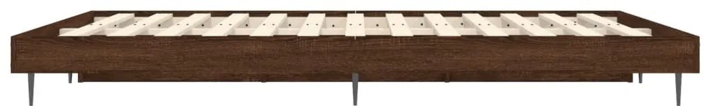 vidaXL Πλαίσιο Κρεβατιού Χωρ. Στρώμα Καφέ Δρυς 120x190 εκ. Επ. Ξύλο