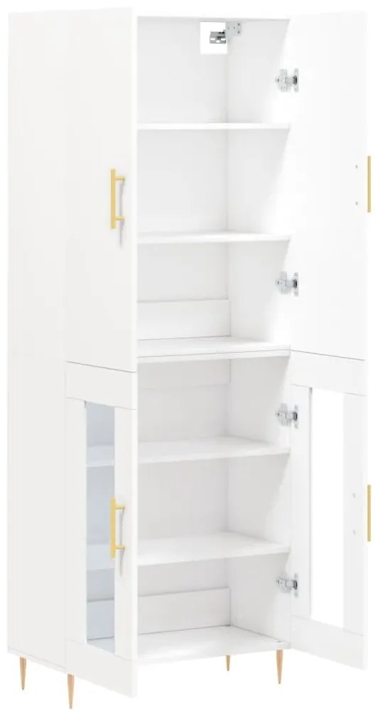 vidaXL Ντουλάπι Λευκό 69,5x34x180 εκ. από Επεξεργασμένο Ξύλο