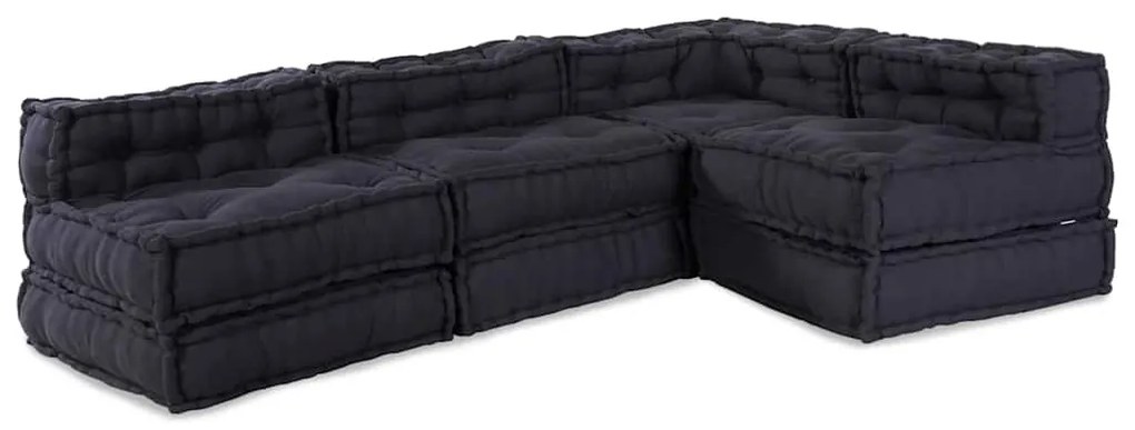 vidaXL Μαξιλάρι 4 pcs Ανθρακί 70 x 70 x 54 εκ Πολυεστέρας