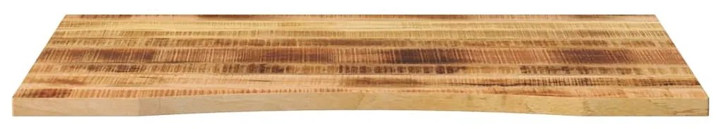 vidaXL Επιφάνεια Γραφείου Καμπύλη 110x80x2,5 εκ Μασίφ Ακατ. Μάνγκο