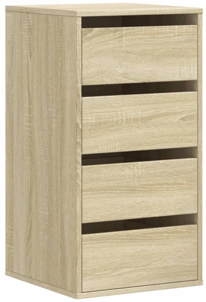 vidaXL Συρταριέρα Sonoma Δρυς 40x41x76 εκ. από Επεξεργ. Ξύλο