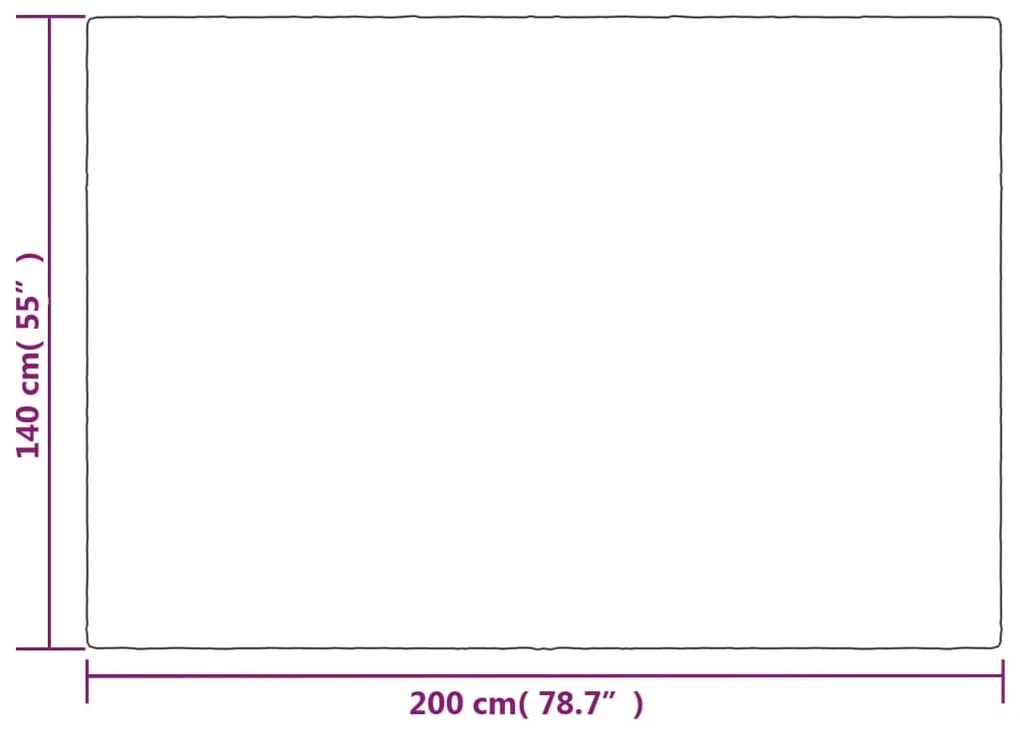 vidaXL Κουβέρτα Βαρύτητας με Κάλυμμα Γκρι 140x200 εκ. 6 κ. Υφασμάτινη
