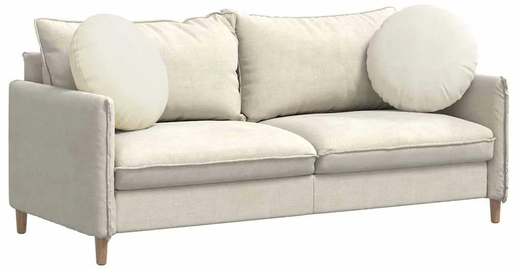 vidaXL Μαξιλάρια καθισμάτων 2 pcs Κρεμ Ø 40 x 13 εκ. Βελούδο