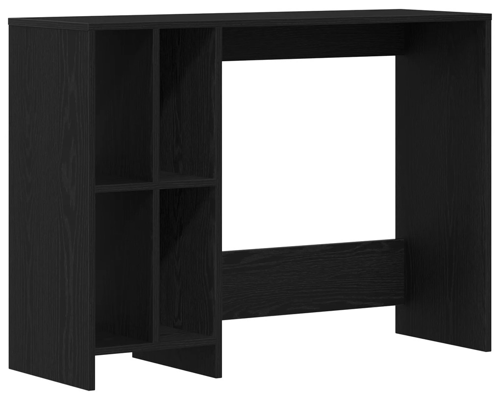vidaXL Γραφείο Μαύρο Δρυς 102,5x35x75 εκ. από ξύλο