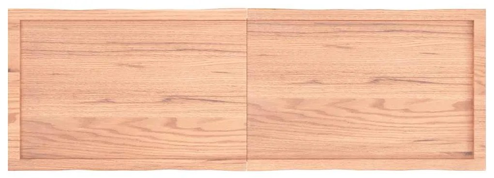 vidaXL Επιφ Τραπεζιού Αν Καφέ 160x50x(2-4)εκ.Ακατέργ. Μασίφ Ξύλο Δρυός