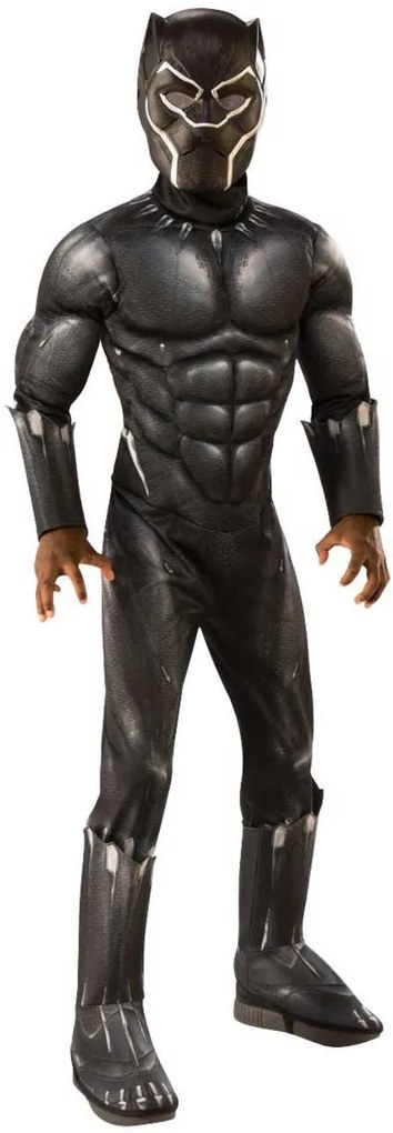 Αποκριάτικη Στολή Black Panther Deluxe 700682 (Small-Rubies-d - 3 έως 4 Ετών Ύψος 98 έως 104cm)