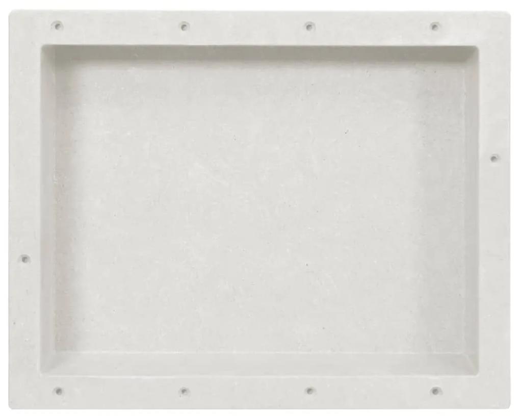 Ράφι Ντουζιέρας Λευκό Ματ 41 x 51 x 10 εκ. - Λευκό