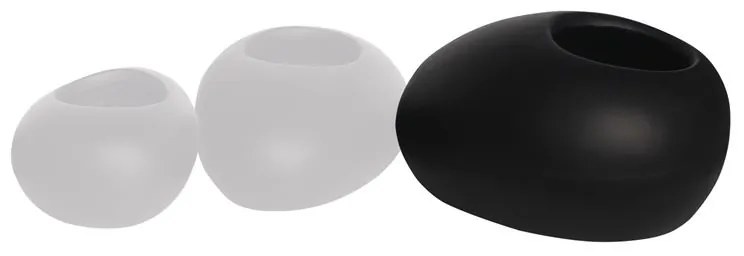 FLOWER POT-ROCK 56x43x29cm, Cement Απόχρωση Black  56x43x29cm [-Μαύρο-] [-Artificial Cement (Recyclable)-] Ε6320,C2