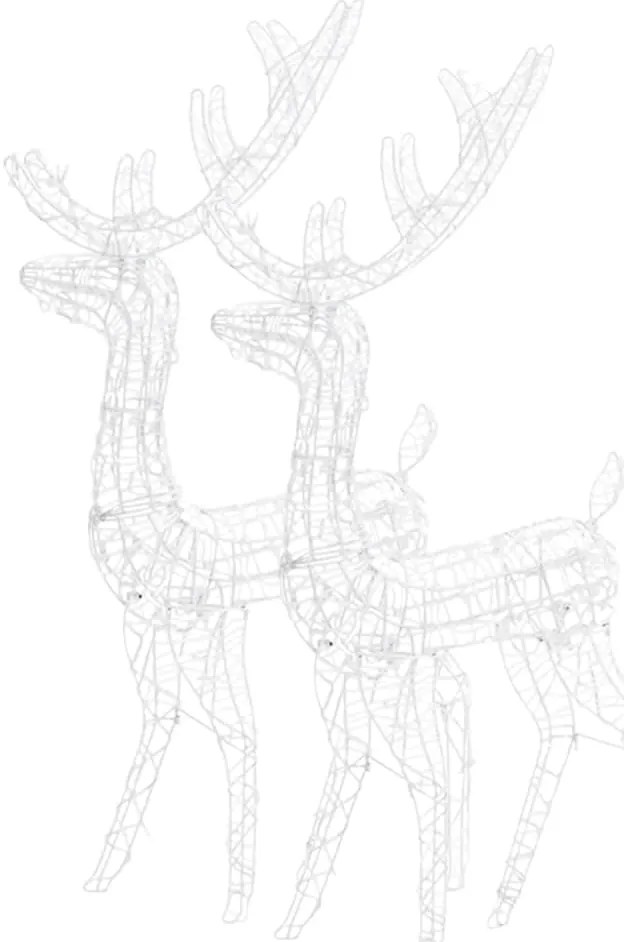 vidaXL Χριστουγεννιάτικοι Τάρανδοι 2 τεμ. Μπλε 120 εκ. Ακρυλικό