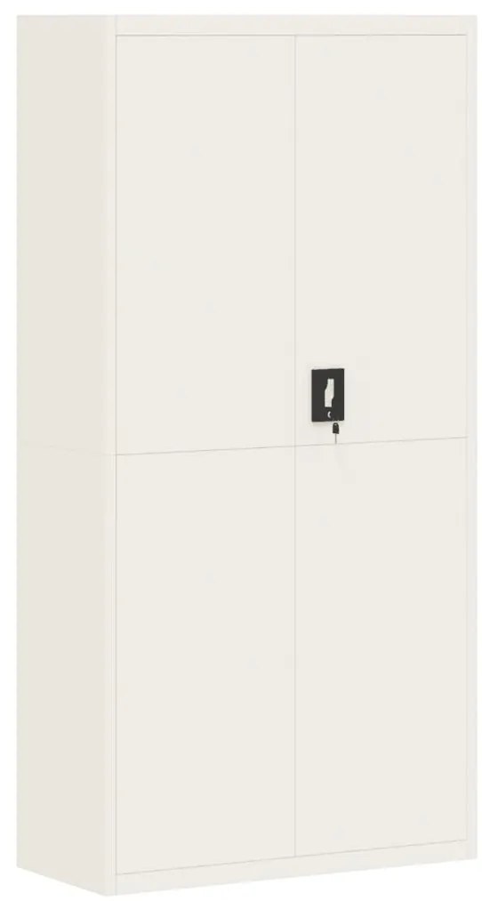 vidaXL Αρχειοθήκη Λευκή 90 x 40 x 180 εκ. Ατσάλινη