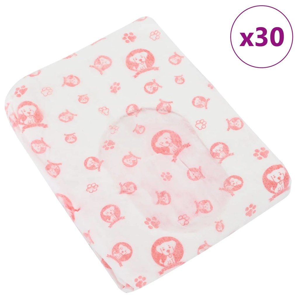 vidaXL Μίας χρήσης πάνα σκύλου θηλυκή 30 pcs Λευκό XL