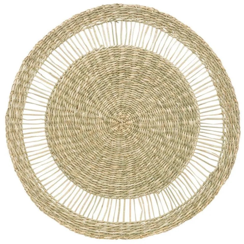 Σουπλά Ψάθινο 07.188806 Φ38cm Natural-White Mat