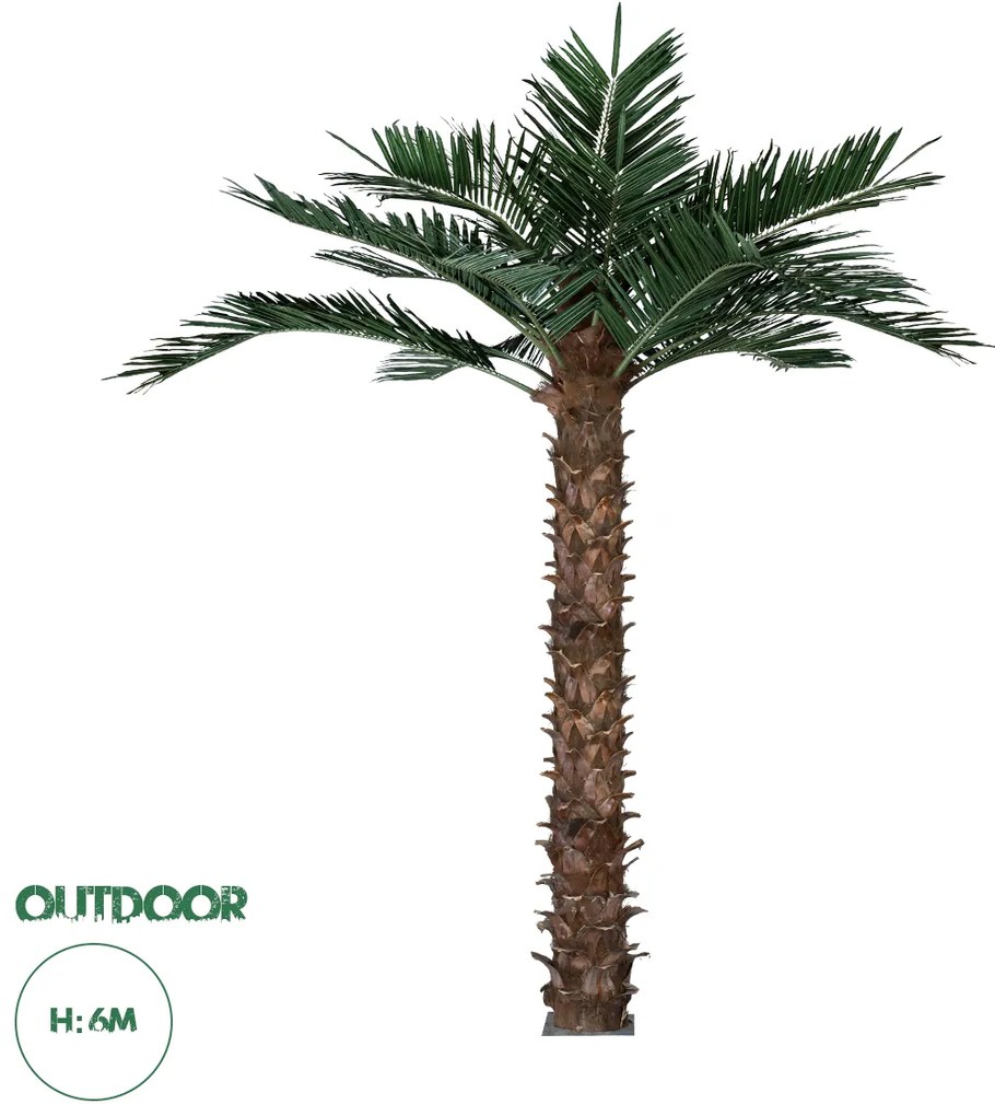 20436 GloboStar® Artificial Garden COCONUT PALM TREE 20436 Τεχνητό Διακοσμητικό Φοινικόδεντρο Κοκοφοίνικας Υ600cm