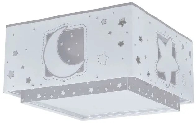 Παιδική Πλαφονιέρα Moonlight Gray 2xE27 15W Γκρι 63236E ANGO-63236E-Γκρι 63236E
