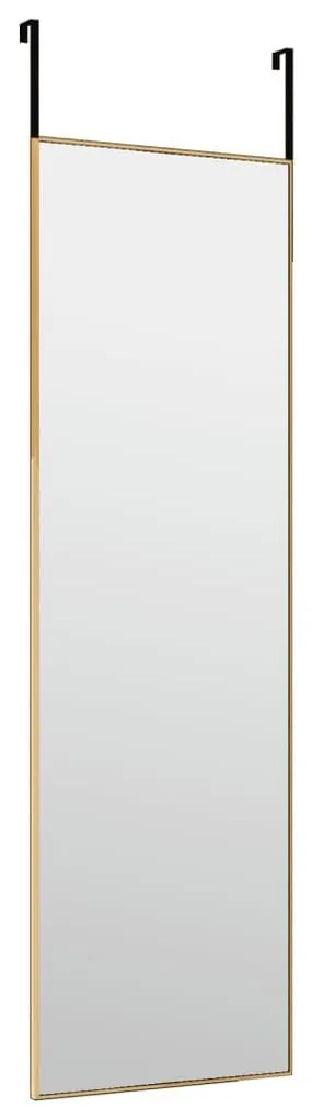 Καθρέπτης Πόρτας Χρυσό 30 x 100 εκ. από Γυαλί και Αλουμίνιο - Χρυσό