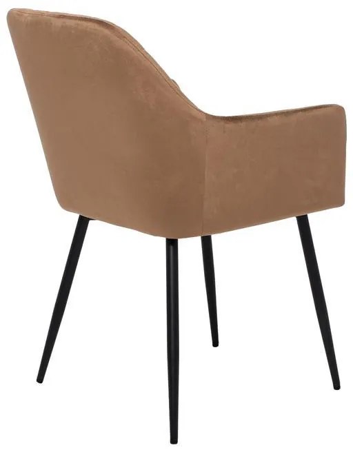 Πολυθρόνα Τραπεζαρίας 23162 Fylliana Καφέ 60x60x87 εκ. 2αδα