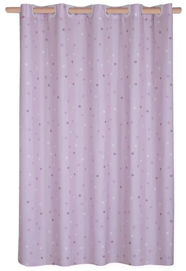 Κουρτίνα Μπάνιου Serendipity Mauve Nef-Nef 180Πx180Υ 180x180cm Πολυέστερ