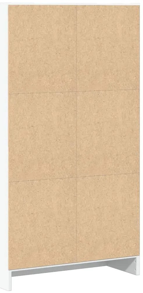 vidaXL Βιβλιοθήκη Λευκή 60x24x109 εκ. από Επεξεργασμένο Ξύλο