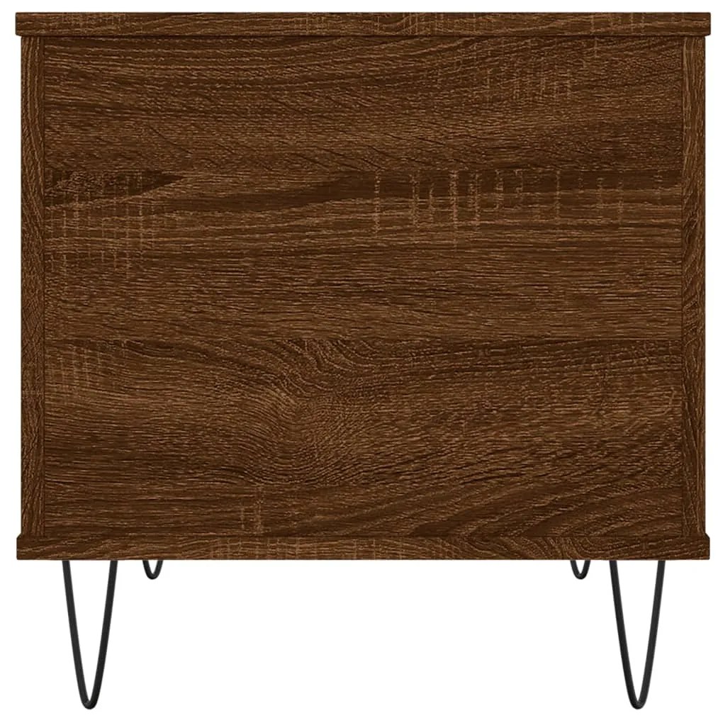 vidaXL Τραπεζάκι Σαλονιού Καφέ Δρυς 60x44,5x45 εκ. Επεξεργασμένο Ξύλο