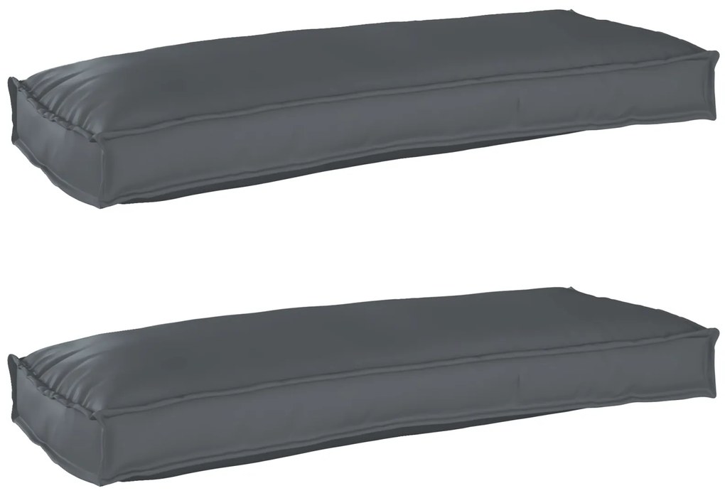 vidaXL Σετ Μαξιλαριών Πάγου 2 pcs Ανθρακί 100 x 40 x 8 εκ