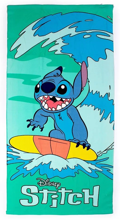 Πετσέτα Θαλάσσης Παιδική Lilo & Stitch 784 Quick Dry Turquoise DimCol Θαλάσσης 70x140cm Microfiber