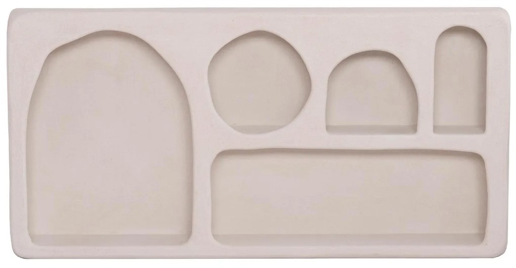 ΡΑΦΙ ΤΟΙΧΟΥ ΣΕΙΡΑ SANTORINI  MDF ΣΕ ΥΠΟΛΕΥΚΟ 120x18x60Υεκ.