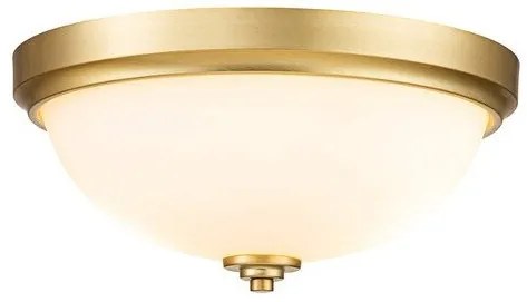Πλαφονιέρα Φωτιστικό Οροφής Μπάνιου 2xE27 60W IP44 Malibu Elstead Lighting FE-MALIBU-F-BATH-BB Ορείχαλκος