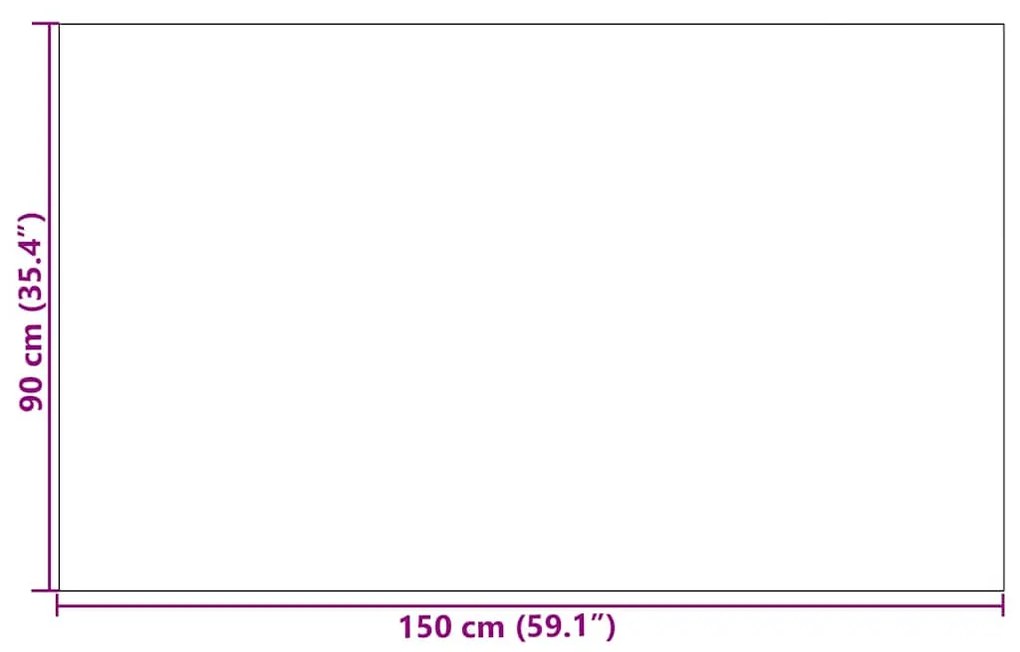 vidaXL Χαλάκι Εξώπορτας Μπεζ και Μαύρο 90 x 150 cm