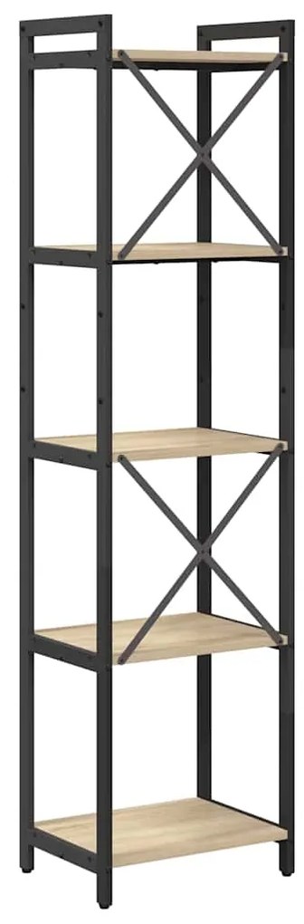 vidaXL Βιβλιοθήκη Sonoma Δρυς 40 x 30 x 153 εκ Επεξεργασμένο ξύλο