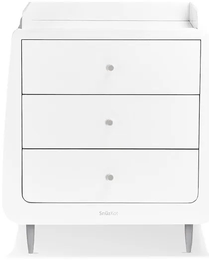 SNUZ Βρεφικό Κρεβάτι & Αλλαξιέρα SNUZKOT CHANGER SILVER BIRCH