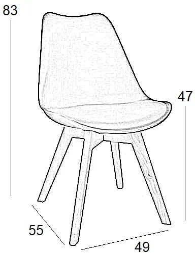 ΚΑΡΕΚΛΑ ΤΡΑΠΕΖΑΡΙΑΣ ΞΥΛΙΝΗ 4ΤΜΧ BILLY BLACK ΥΦΑΣΜΑ 49X55X47-83ΕΚ.