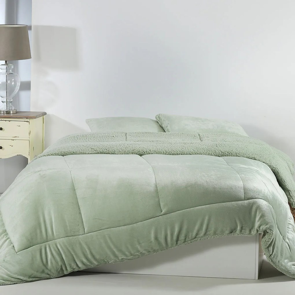 Κουβερτοπάπλωμα King Size (240x260) Silk Fashion Solid L.Green